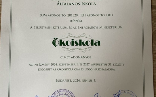 ÖKOISKOLA LETTÜNK!